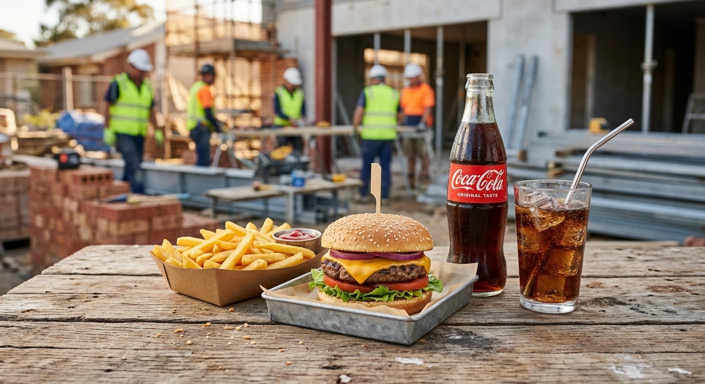 Burger + Pommes + Softdrink