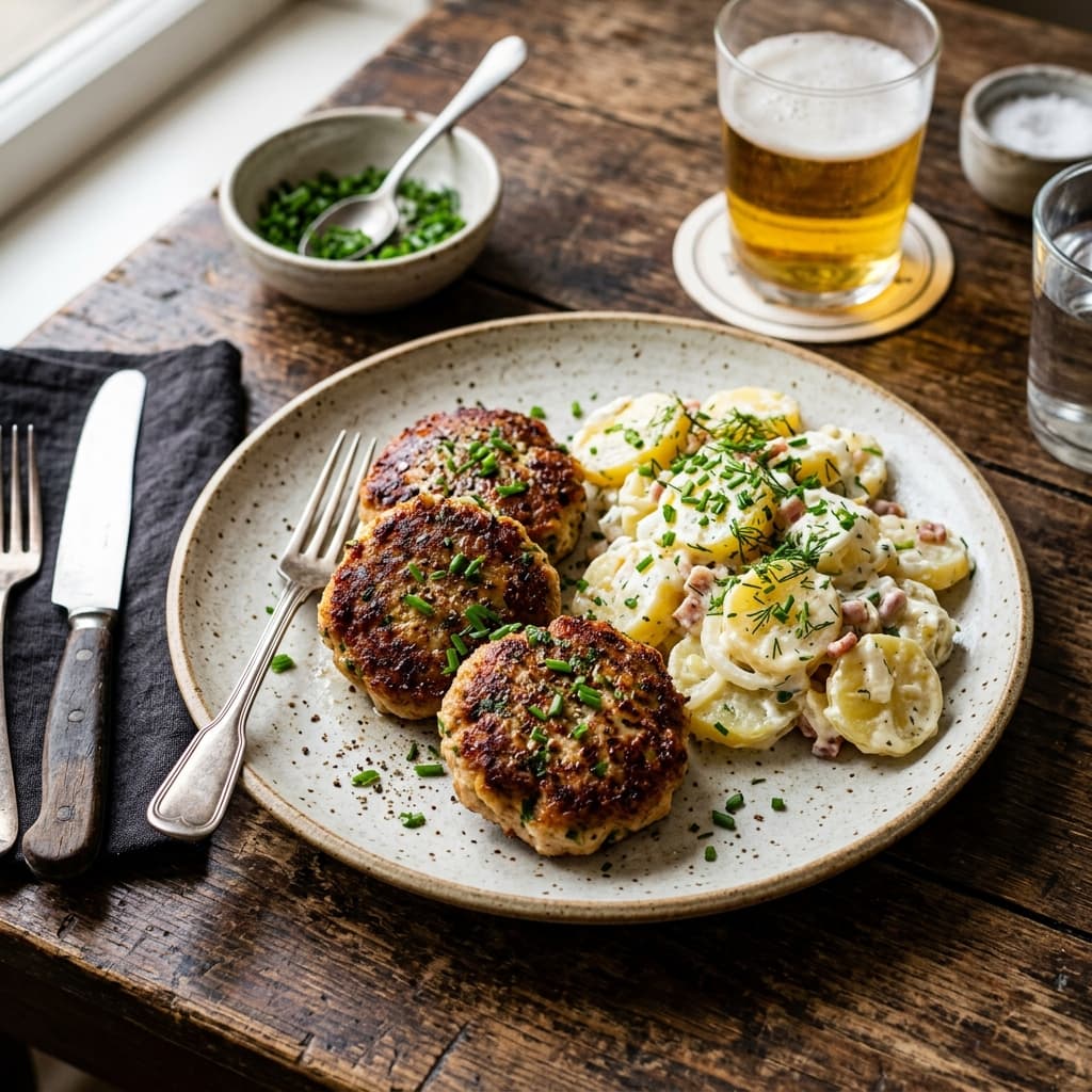 Frikadellen mit Kartoffelsalat