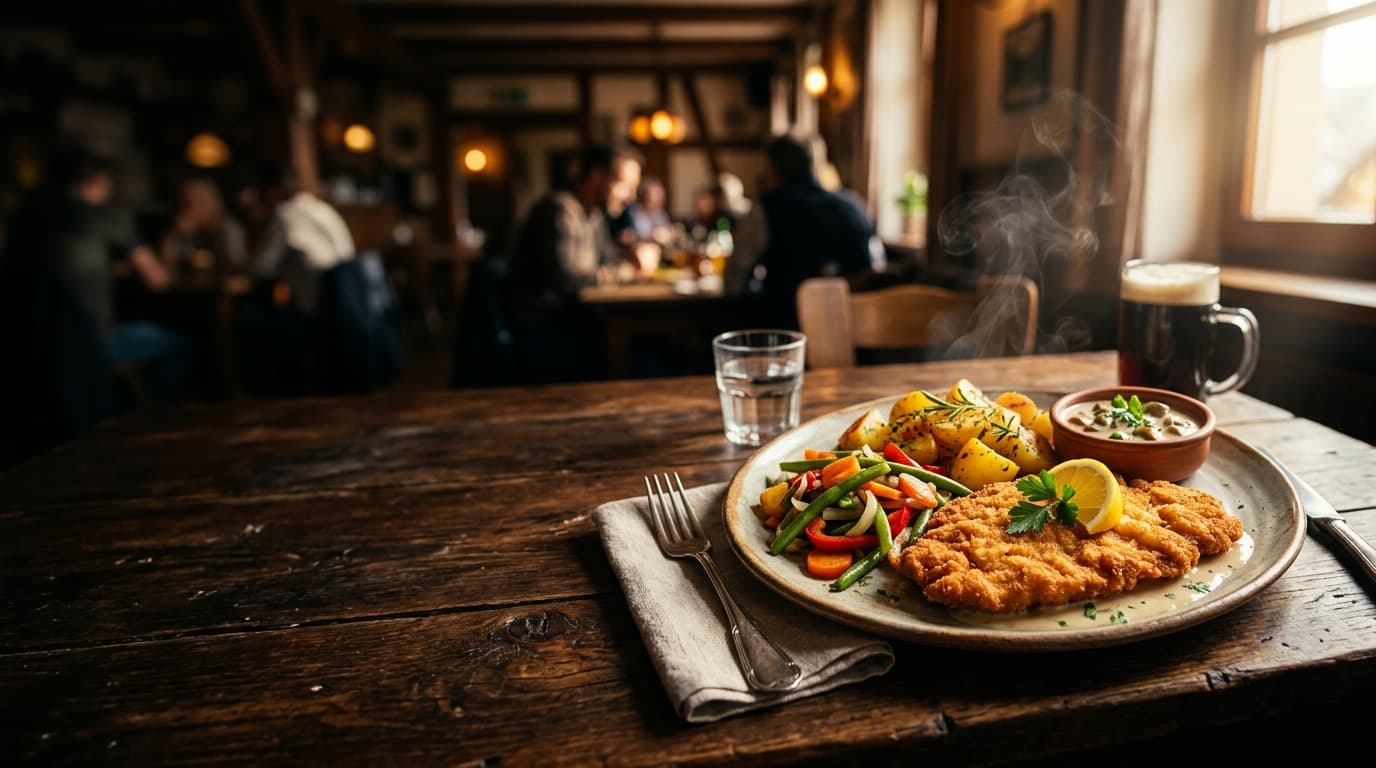 Frisch gekochtes Mittagessen im Culinarium am Biesenhorst